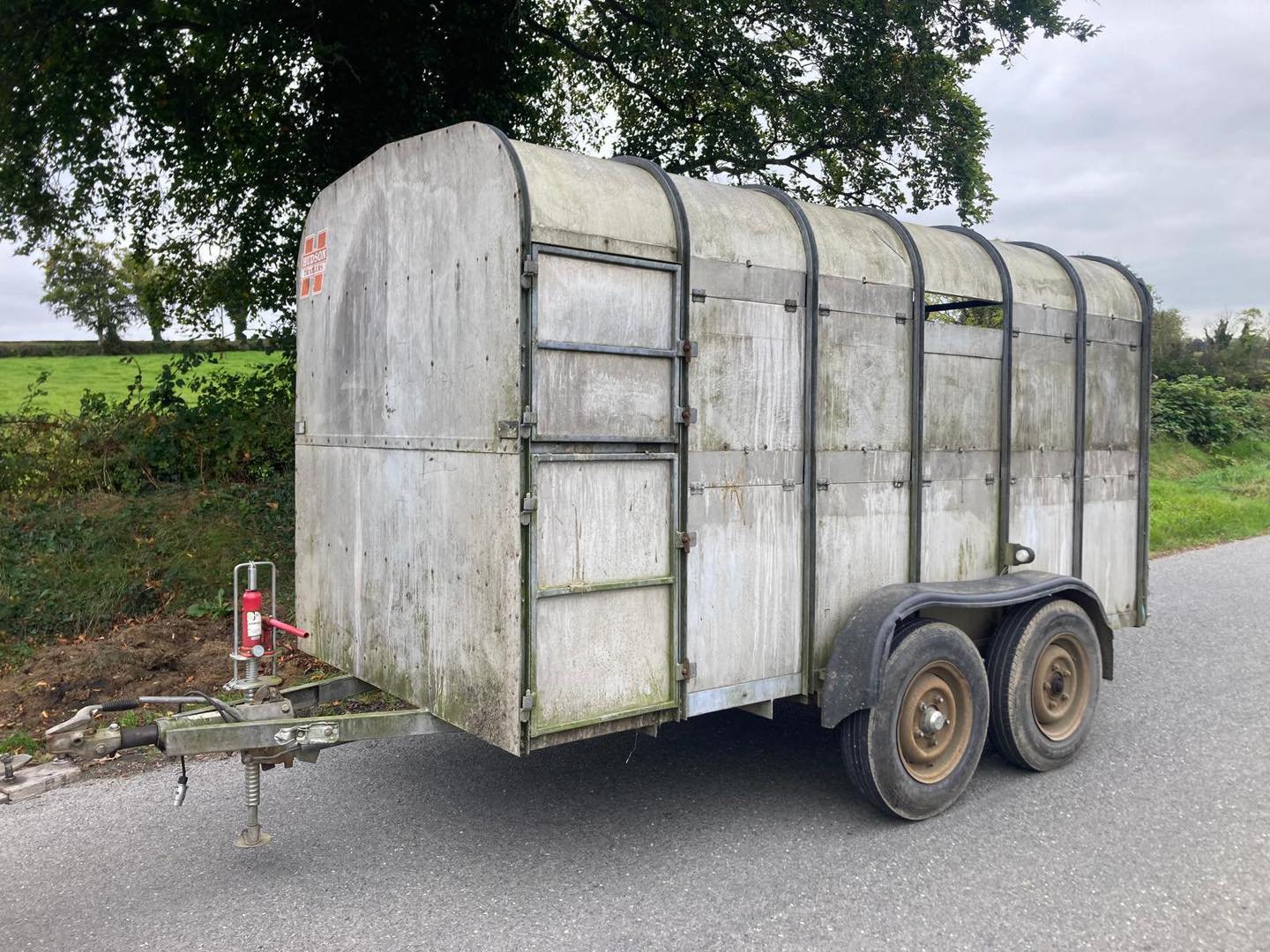 Used Hudson Cattle Trailer 12x5’10 